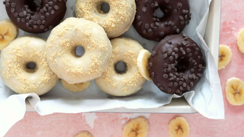 Donuts de banana bread